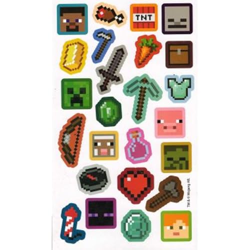 Minecraft Paper Sticker Sheet Minecraft Paper Sticker Sheet von Pyramid International