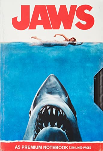Pyramid International Jaws Notizbuch mit Retro-VHS-Design, in Geschenkbox, offizielles Lizenzprodukt, A5 von Pyramid International