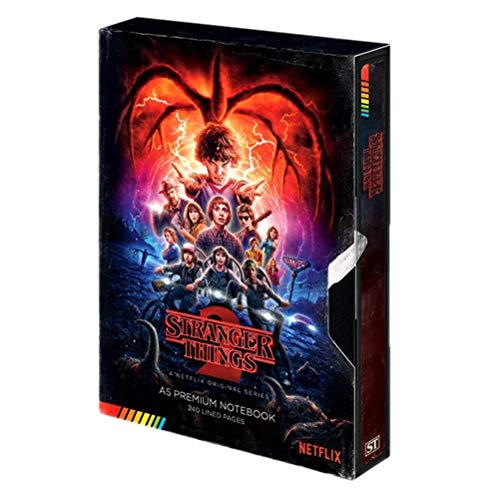 Stranger Things 2 Premium Notizbuch A5 VHS Kassette Hardcover, gebunden, 240 Seiten liniert. von Pyramid International