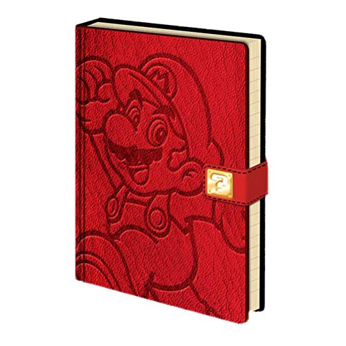 Super Mario Bros Notizbuch (Mario Design) A5 Premium Notizbuch, Schreibbuch & Tagebuch - Offizielles Linzenzprodukt von Pyramid International