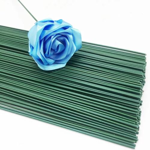 100 Stück Blumenstiele Draht, 40,6 cm grüner Floristen-Draht, 40 cm Blumenstäbe, Blumenstrauß, Bastelbedarf für handgefertigte DIY künstliche Blumenarrangements, Floristik, Kranzgirlande 100 Stück Blumenstiele Draht, 40,6 cm grüner Floristen-Draht, 40 cm Blumenstäbe, Blumenstrauß, Bastelbedarf für handgefertigte DIY künstliche Blumenarrangements, Floristik, Kranzgirlande von Pyrisuu