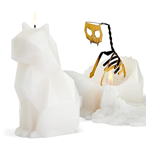 PyroPet Kisa - White - Cat Candle von PyroPet