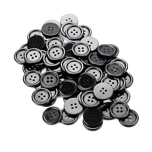 Knöpfe Harz Buttons 20mm Schwarz Knopf 4 Löcher Knöpfen zum Basteln 80 Stück Rund Hemdknöpfe mit Aufbewahrungsbox für Kleider Nähen DIY Handwerk und Deko Knöpfe Harz Buttons 20mm Schwarz Knopf 4 Löcher Knöpfen zum Basteln 80 Stück Rund Hemdknöpfe mit Aufbewahrungsbox für Kleider Nähen DIY Handwerk und Deko von Pyroclasia