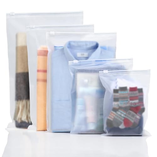 34PCS Zip Beutel Wasserdicht 5 Größen Ziplock Beutel Bikini Bag Gefrostet Zipper Beutel Wiederverwendbar Aufbewahrungsbeutel Zip Tüten Bag Plastikbeutel für Unterwäsche Handtuch Schuhe Socken Kosmetik 34PCS Zip Beutel Wasserdicht 5 Größen Ziplock Beutel Bikini Bag Gefrostet Zipper Beutel Wiederverwendbar Aufbewahrungsbeutel Zip Tüten Bag Plastikbeutel für Unterwäsche Handtuch Schuhe Socken Kosmetik von Pyroclasia