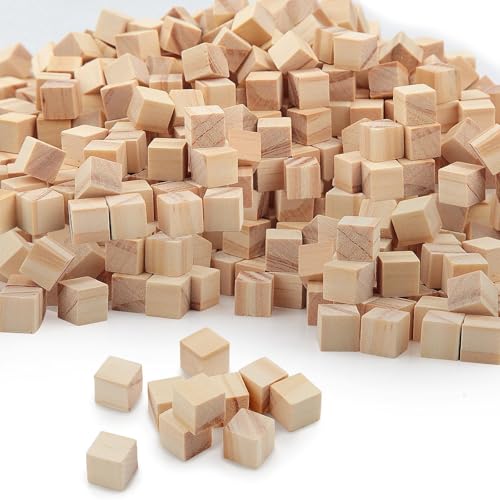 600 Stück Holzwürfel 10mm Würfel Holz Blanko Holzklötzchen Natur Holzklötze Holzblock Holz zum Basteln Quadrat Holzklotz Bastelholz Klötzchen für DIY Malen Handwerk Dekoration Zahlen Puzzle Bausteine 600 Stück Holzwürfel 10mm Würfel Holz Blanko Holzklötzchen Natur Holzklötze Holzblock Holz zum Basteln Quadrat Holzklotz Bastelholz Klötzchen für DIY Malen Handwerk Dekoration Zahlen Puzzle Bausteine von Pyroclasia