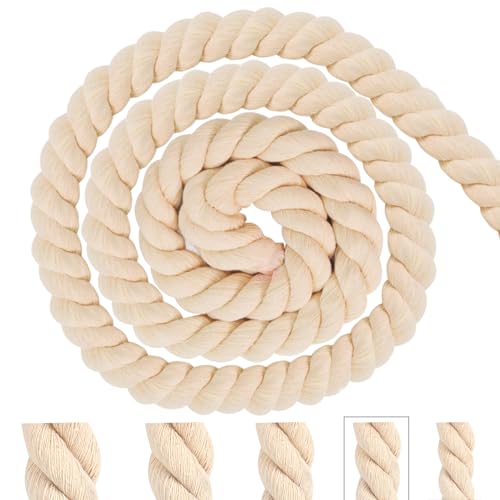 Baumwollkordel Makramee Garn 10mm 5m Tau Seil Beige Baumwollseil Kordelband Rope Laces Dicke Kordel Baumwollschnur für Dekoration, DIY-Bastelarbeiten, Handwerk, Gartenarbeit, Geschenke Verpackung Baumwollkordel Makramee Garn 10mm 5m Tau Seil Beige Baumwollseil Kordelband Rope Laces Dicke Kordel Baumwollschnur für Dekoration, DIY-Bastelarbeiten, Handwerk, Gartenarbeit, Geschenke Verpackung von Pyroclasia