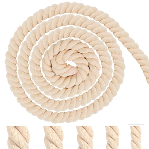 Baumwollkordel Makramee Garn 8mm 5m Tau Seil Beige Baumwollseil Kordelband Rope Laces Dicke Kordel Baumwollschnur für Dekoration, DIY-Bastelarbeiten, Handwerk, Gartenarbeit, Geschenke Verpackung Baumwollkordel Makramee Garn 8mm 5m Tau Seil Beige Baumwollseil Kordelband Rope Laces Dicke Kordel Baumwollschnur für Dekoration, DIY-Bastelarbeiten, Handwerk, Gartenarbeit, Geschenke Verpackung von Pyroclasia