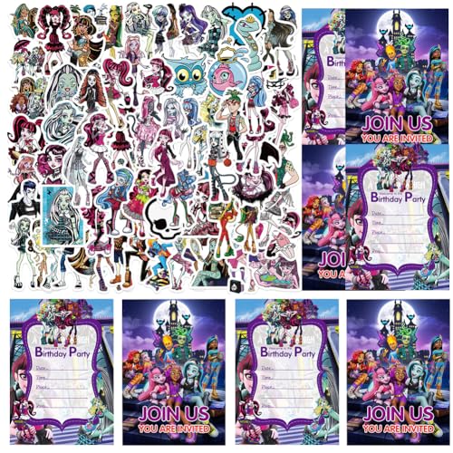 PyrrlicToy Monster Geburtstag Party Einladung,Monster Aufkleber,Cartoon Aufkleber,Cartoon Geburtstag Einladungskarten Set für Themed Party, Kindergeburtstags Einladungen PyrrlicToy Monster Geburtstag Party Einladung,Monster Aufkleber,Cartoon Aufkleber,Cartoon Geburtstag Einladungskarten Set für Themed Party, Kindergeburtstags Einladungen von PyrrlicToy