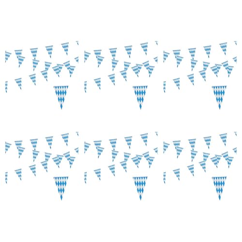 Pyugxab 6Stück 10M Bayerische Girlande Dekoration Oktoberfest Oktoberfest Wimpel Bayerische Banner Foto Prop von Pyugxab
