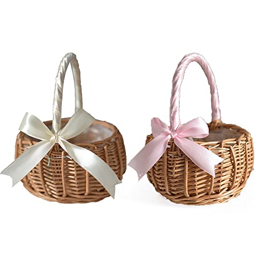 2 Stücke Kleiner Weidenkorb mit Henkel, Streukorb Rattankorb, Streukorb Hochzeitskorb, Geflochtener Blumenkorb, Hochzeit Streukörbchen Für Party Festival Hochzeit Fotografie Requisiten 2 Stücke Kleiner Weidenkorb mit Henkel, Streukorb Rattankorb, Streukorb Hochzeitskorb, Geflochtener Blumenkorb, Hochzeit Streukörbchen Für Party Festival Hochzeit Fotografie Requisiten von Pyuyan