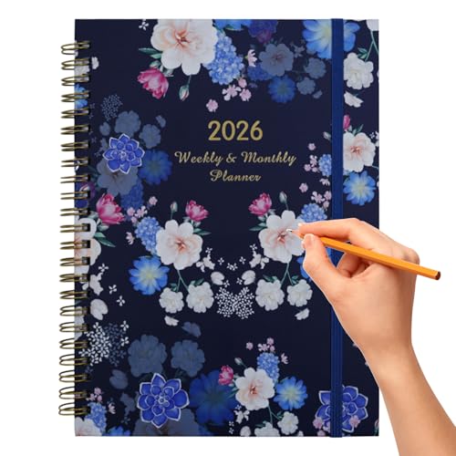 A5-Planer – Wochennotizbuch zur Planung | Ringbuch mit glatter Papierdrehung, Papieraufbau, Terminplanungsbuch für Zuhause, Schule, Geschäftstreffen, Reisen, Studium von Pzuryhg