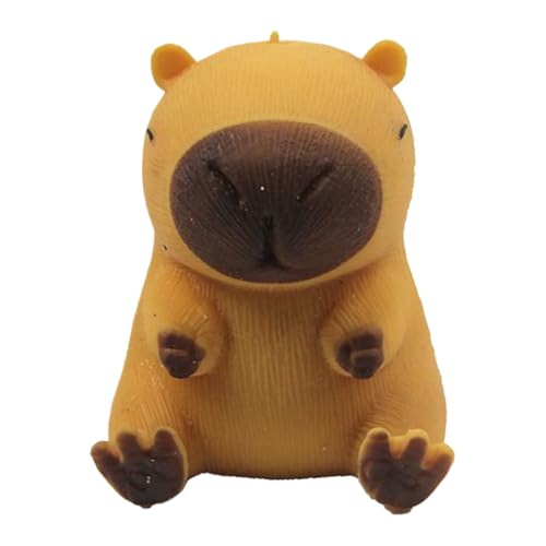 Capybara Stress Toy, Cute Animal Squeeze Ball, Kneading Sensory Toy, Soothing Hand Exercise, Booster, Ideal for Kids Teens Adults Party Favors Classroom Rewards, 2.07 x 1.61 x 1.57 inches von Pzuryhg