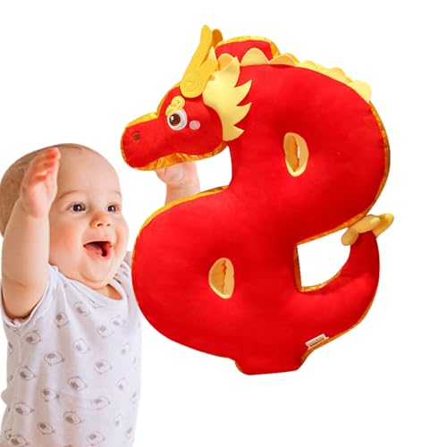 Chinese New Year Dragon, Year of The Dragons Stuffed Toy, Plush Festive Lunar New Years Decoration, Cuddly Souvenir for Spring Festival Celebrations, 13.78 Inches Chinese New Year Dragon, Year of The Dragons Stuffed Toy, Plush Festive Lunar New Years Decoration, Cuddly Souvenir for Spring Festival Celebrations, 13.78 Inches von Pzuryhg