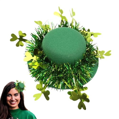Grüner Zylinderhut – Irischer Feiertagshut, St. Patrick's Day Zylinder, grüne Kappen, Zubehör für irisches Urlaubskostüm-Zubehör Grüner Zylinderhut – Irischer Feiertagshut, St. Patrick's Day Zylinder, grüne Kappen, Zubehör für irisches Urlaubskostüm-Zubehör von Pzuryhg