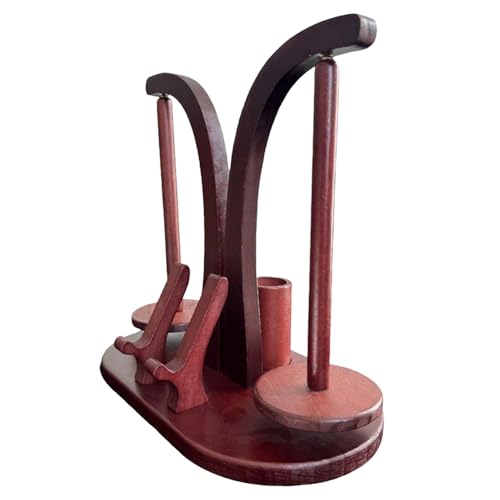 Pzuryhg Häkelgarnhalter - Garnspinner zum Häkeln | Kiefernholzständer mit magnetischem Telefonstand, Garnspender zum Stricken, Geburtstage, Feiertage, Weihnachten, Muttertag von Pzuryhg