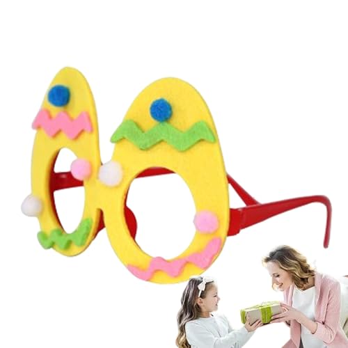 Pzuryhg -Sonnenbrille, Hasenohren, Kükeneier, niedliches Osterzubehör, Osterbrille für Familie, Freunde, Kollegen von Pzuryhg