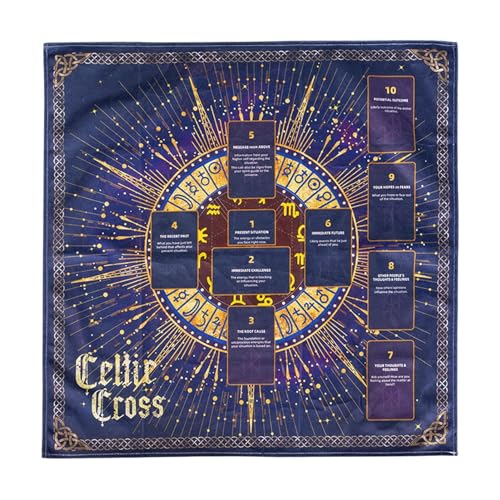 Pzuryhg Tarotkarten-Tischdecke, spirituelles Tuch, dicker Samtstoff, Altar, Tarotkartentuch für Küchenpartys, Wanddekoration Pzuryhg Tarotkarten-Tischdecke, spirituelles Tuch, dicker Samtstoff, Altar, Tarotkartentuch für Küchenpartys, Wanddekoration von Pzuryhg