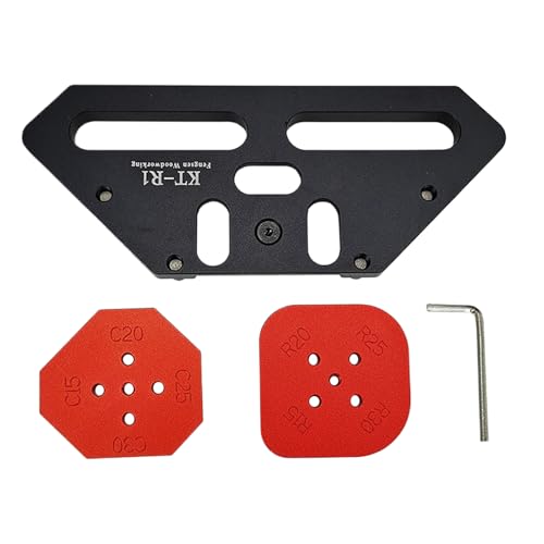 Router Corner Jig - Router Corner Rounding Jig - Arc Cutting Guide Stencil Aluminum Alloy Hand Tools for Home Carpentry Projects Furniture Edges Woodworking Craftsmen Router Corner Jig - Router Corner Rounding Jig - Arc Cutting Guide Stencil Aluminum Alloy Hand Tools for Home Carpentry Projects Furniture Edges Woodworking Craftsmen von Pzuryhg