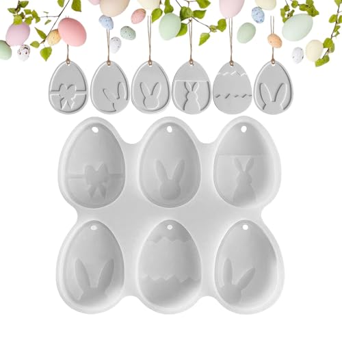 Silikonform Ostereier | Ostereier Dekoration mit niedlichem Hasen-Design | hängende Ostergips zum Gießen, hochtemperaturbeständig für Zuhause Silikonform Ostereier | Ostereier Dekoration mit niedlichem Hasen-Design | hängende Ostergips zum Gießen, hochtemperaturbeständig für Zuhause von Pzuryhg