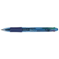 Q-CONNECT 4-Farben-Kugelschreiber blau Schreibfarbe farbsortiert, 1 St. von Q-CONNECT