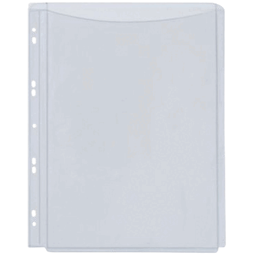 Q-CONNECT Prospekthülle A4 volle Höhe PP 5 Stück transparent von Q-CONNECT