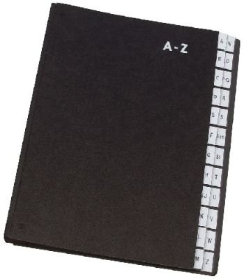 Pultordner Hartpappe A Z 24 Fächer Farbe schwarz Pultordner Hartpappe A Z 24 Fächer Farbe schwarz von Q-Connect