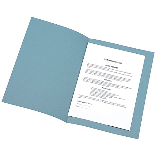 Q-CONNECT Aktendeckel, sehr leicht, 180 g/m², Foolscap-Format 100 blau Q-CONNECT Aktendeckel, sehr leicht, 180 g/m², Foolscap-Format 100 blau von Q-Connect
