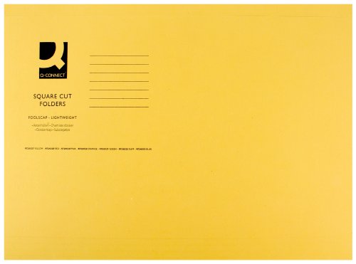 Q-CONNECT Aktendeckel, sehr leicht, 180 g/m², Foolscap-Format gelb Q-CONNECT Aktendeckel, sehr leicht, 180 g/m², Foolscap-Format gelb von Q-Connect