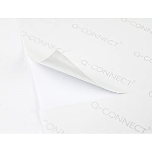 Q-CONNECT Etiketten Selbstklebend / 38,1 x 21,1 mm / 100 Blatt A4 / Weiß/Adressaufkleber Bedruckbar Adressetiketten Aufkleber Universal Klebeetiketten Haushaltsetiketten von Q-Connect