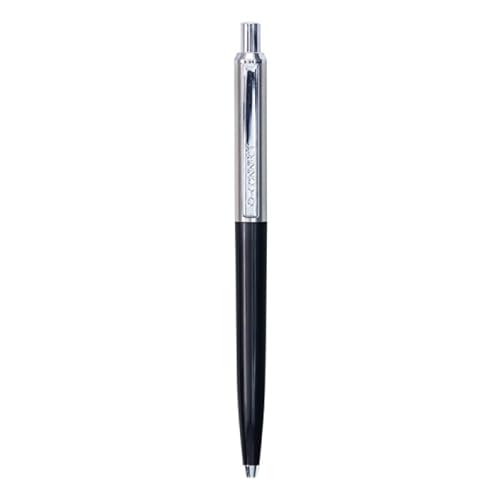 Q-CONNECT Prestige Kugelschreiber/Automatischer Stift/Ideal für das Büro, das Home Office oder die Schule/Metallclip/Austauschbare Kartusche/Tinte: blau/Farbe: schwarz-silber/ 1 Stück/ Q-CONNECT Prestige Kugelschreiber/Automatischer Stift/Ideal für das Büro, das Home Office oder die Schule/Metallclip/Austauschbare Kartusche/Tinte: blau/Farbe: schwarz-silber/ 1 Stück/ von Q-Connect