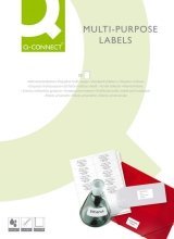 Q-Connect® Inkjet+Laser+Kopier-Etiketten - 105,0x57,0 mm, weiß, 1000 Stück/100; Packungsinhalt: 1000 Etiketten von Q-Connect