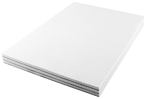 Q Connect 5 mm A4 80 Blatt Quadrille Memo Pad, 10er Pack von Q-Connect