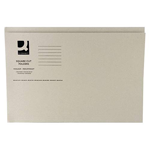 Q Connect Aktendeckel, mittel, 250 g/m², Foolscap-Format, Gelbbraun Q Connect Aktendeckel, mittel, 250 g/m², Foolscap-Format, Gelbbraun von Q-Connect