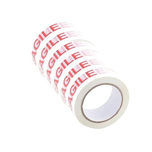 Q-Connect Bedrucktes zerbrechliches Klebeband, selbstklebend, BOPP, 48 mm x 66 m, 6 Stück Q-Connect Bedrucktes zerbrechliches Klebeband, selbstklebend, BOPP, 48 mm x 66 m, 6 Stück von Q-Connect