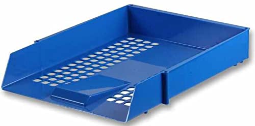 Q-Connect Briefablage aus Kunststoff, Blau von Q-Connect