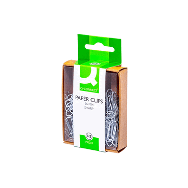 Q-Connect Büroklammern - 26 mm 125 Stück verzinkt. von Q-Connect