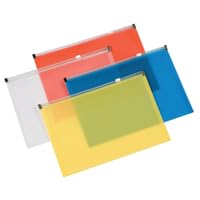 Q-Connect Document Zip Wallet A4 Assorted (Pack of 20) KF16552 von Q-Connect