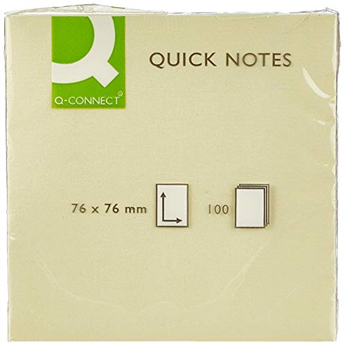 Q-Connect Haftnotizblock, 76 x 76 mm, 100 Blatt von Q-Connect