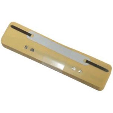 Q-Connect Heftstreifen Kunststoff kurz - Deckleiste aus Kunststoff gel von Q-Connect