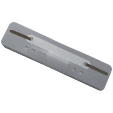 Q-Connect Heftstreifen Kunststoff kurz - Deckleiste aus Kunststoff gra von Q-Connect