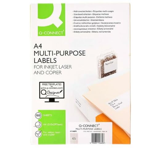 Q-Connect KF00573 Etiketten weiß, 38.1 x 21.2 mm Q-Connect KF00573 Etiketten weiß, 38.1 x 21.2 mm von Q-Connect
