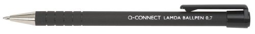 Q-Connect KF00672 Kugelschreiber Lamda, 0,7 mm, schwarz von Q-Connect