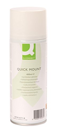 Q-Connect KF01071 Sprühkleber Quick Mount, 400 ml Q-Connect KF01071 Sprühkleber Quick Mount, 400 ml von Q-Connect