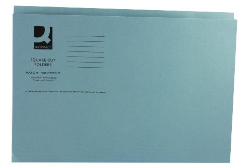 Q-Connect KF01189 Ordner, quadratisch, mittelschwer, Kanzleipapier, 250 g, Grün, 100 Stück blau Q-Connect KF01189 Ordner, quadratisch, mittelschwer, Kanzleipapier, 250 g, Grün, 100 Stück blau von Q-Connect
