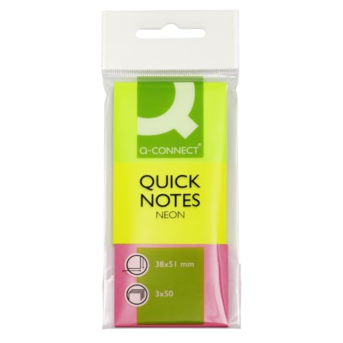 Q-Connect KF01224 Haftnotizen Haftnotizblock 40x50mm Neon Q-Connect KF01224 Haftnotizen Haftnotizblock 40x50mm Neon von Q-Connect