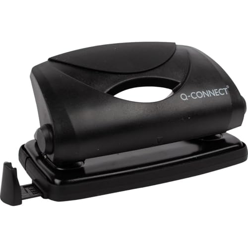 Q-Connect KF01233 Leichter Locher - 10 Blatt, schwarz von Q-Connect