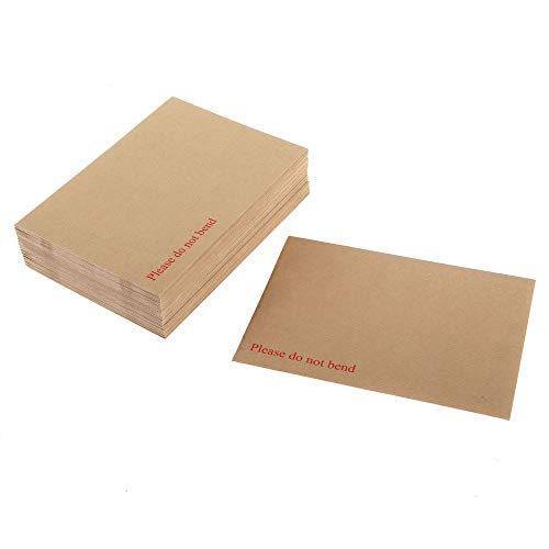 Q-Connect KF01409 Versandtasche C3 mit Papprückwand, 115 g/m², Haftklebung, 50 Stück, Manila braun von Q-Connect