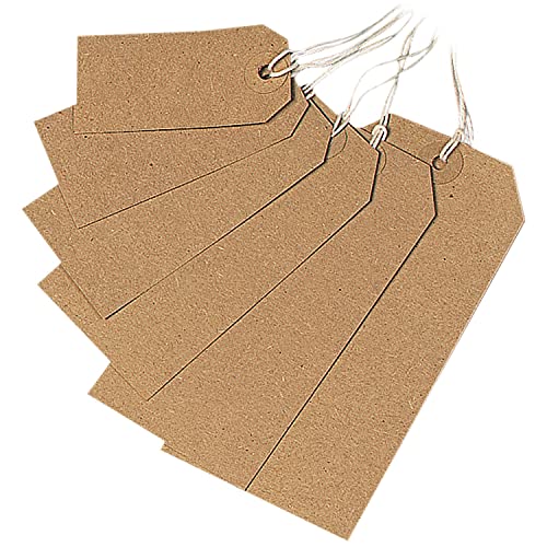 Q-Connect KF01596 Anhänger mit Bändchen, 70 x 35mm, 1000 Stück, gelbbraun Q-Connect KF01596 Anhänger mit Bändchen, 70 x 35mm, 1000 Stück, gelbbraun von Q-Connect