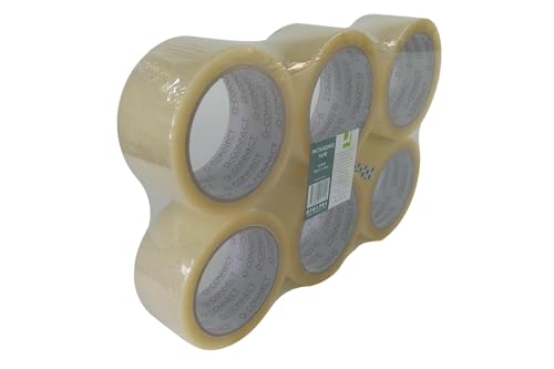 Q-Connect KF01791 Klebeband wirtschaftliche Spezial Verpackung Hohe Haftkraft 50 mm x 66 m, 6er Packung Q-Connect KF01791 Klebeband wirtschaftliche Spezial Verpackung Hohe Haftkraft 50 mm x 66 m, 6er Packung von Q-Connect