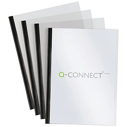 Q-Connect KF01926 Klemmschienen- und Deckblattset A4 5 mm 20 Stück – Schwarz 100 Stück Q-Connect KF01926 Klemmschienen- und Deckblattset A4 5 mm 20 Stück – Schwarz 100 Stück von Q-Connect